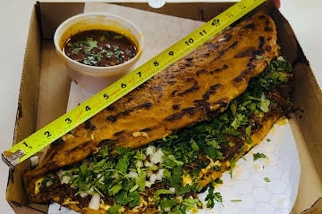 Largest (Chorizo) Birria Taco In Maryland with Consommé Dipping Sauce!.