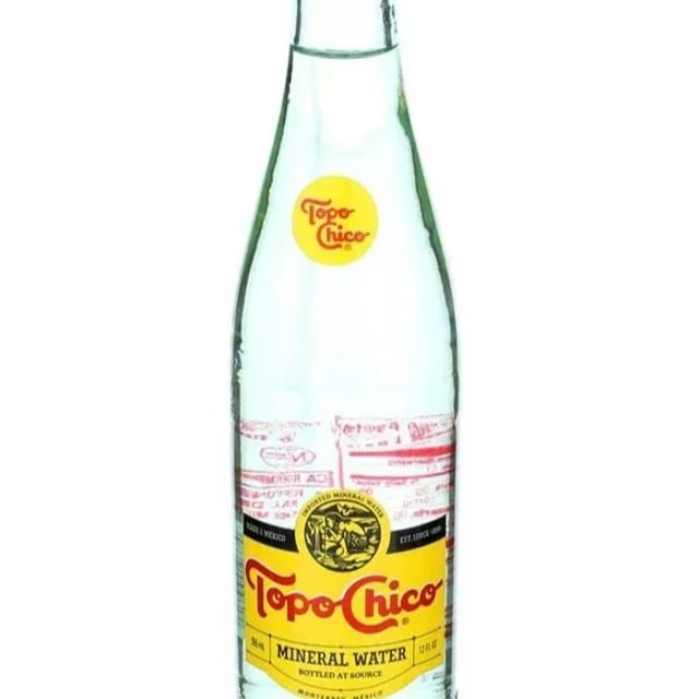 Topo Chico Mineral Water.