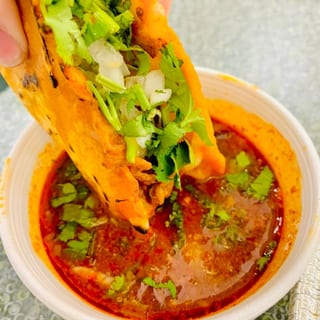 Chorizo Birria Taco Con Queso
