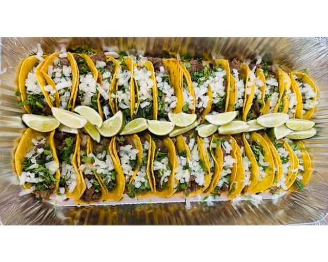25 Tacos Carne Asada (Steak).